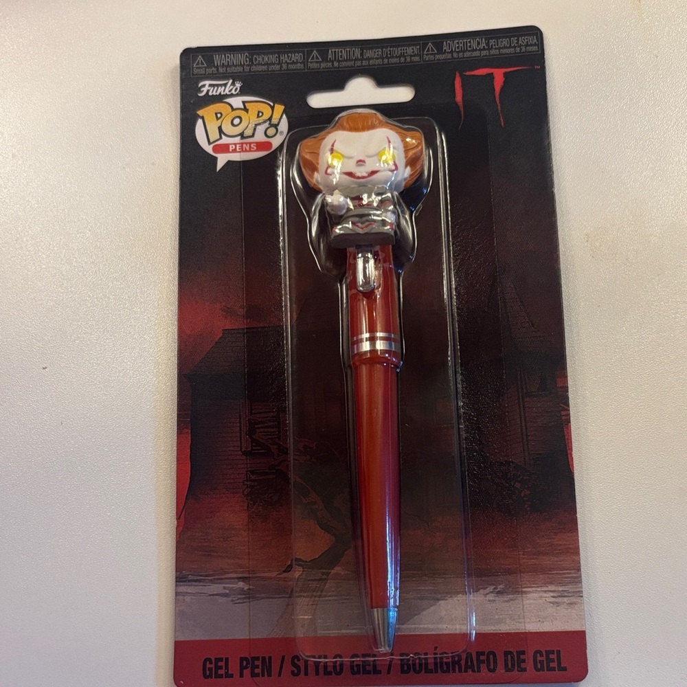 Pennywise Clown Funko Pop Red Gel Pen